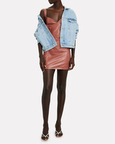 Thumbnail for your product : ZEYNEP ARCAY Leather Sleeveless Mini Dress
