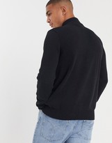 Thumbnail for your product : Brave Soul cotton half zip funnel neck knit jumper
