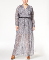 Thumbnail for your product : MICHAEL Michael Kors Size Printed Maxi Dress