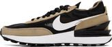 Thumbnail for your product : Nike Tan & Black Waffle One Sneakers