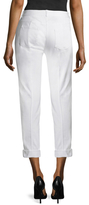 Thumbnail for your product : St. John Cotton Rolled Cuff Cropped Pant