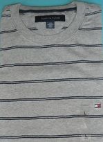 Thumbnail for your product : Tommy Hilfiger MEN CREW NECK Short Sleeve STRIPE T Shirt 100% COTTON Classic Fit
