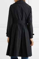 Thumbnail for your product : Max Mara Pleated Shell Trench Coat - Black