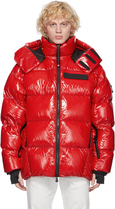 MONCLER GRENOBLE Red Down Verrand Puffer Jacket