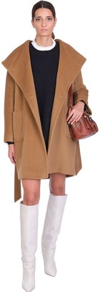 Tagliatore Chelsey Coat In Leather Color Wool