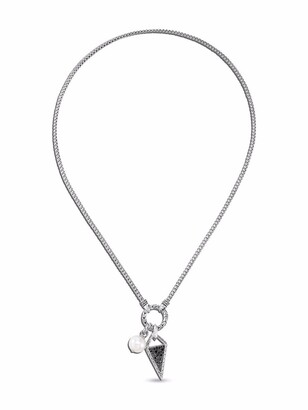 John Hardy silver Classic Chain sapphire, spinel and pearl amulet pendant necklace