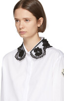 Thumbnail for your product : MONCLER GENIUS 4 Moncler Simone Rocha White Embroidered Collar Shirt