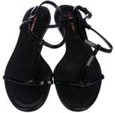 Thumbnail for your product : Prada Leather T-Strap Sandals