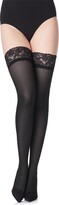 Thumbnail for your product : Merry Style Women's 40 DEN Microfiber Hold Up Stockings MS 791 (Black-791
