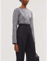 Thumbnail for your product : Max Mara Perin printed silk-twill top