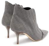 Thumbnail for your product : Malone Souliers Cora Herringbone-wool Ankle Boots - Womens - Grey