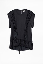 Thumbnail for your product : Zadig & Voltaire Toundra Satin Top