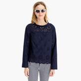 Thumbnail for your product : J.Crew Funnelneck shirt in eyelet
