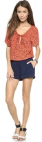 Thumbnail for your product : Ella Moss Poppy Fields Romper