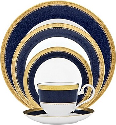 Odessa Cobalt Gold Collection 5-Piece Place Setting