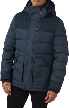 Mens Jackets Pajar Jackets for Men Blue Pajar Synthetic Solid Puffer Jacket in Navy 