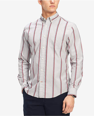 Tommy Hilfiger Men Max Dobby Striped Classic Fit Shirt