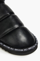 Thumbnail for your product : Love Moschino Faux fur-lined quilted faux leather snow boots