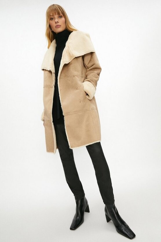 cream waterfall jacket