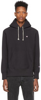 Thumbnail for your product : Champion Reverse Weave Black Logo Hoodie