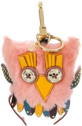 Burberry Mavis the Owl Shearling and Leather Charm