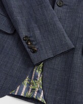 Thumbnail for your product : Ted Baker Slim Linen Check Suit Jacket