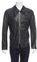 Thumbnail for your product : Paul Smith Leather Funnel Collar Jacket