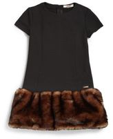 Thumbnail for your product : Junior Gaultier Toddler's & Little Girl's Faux-Fur Trimmed Dress
