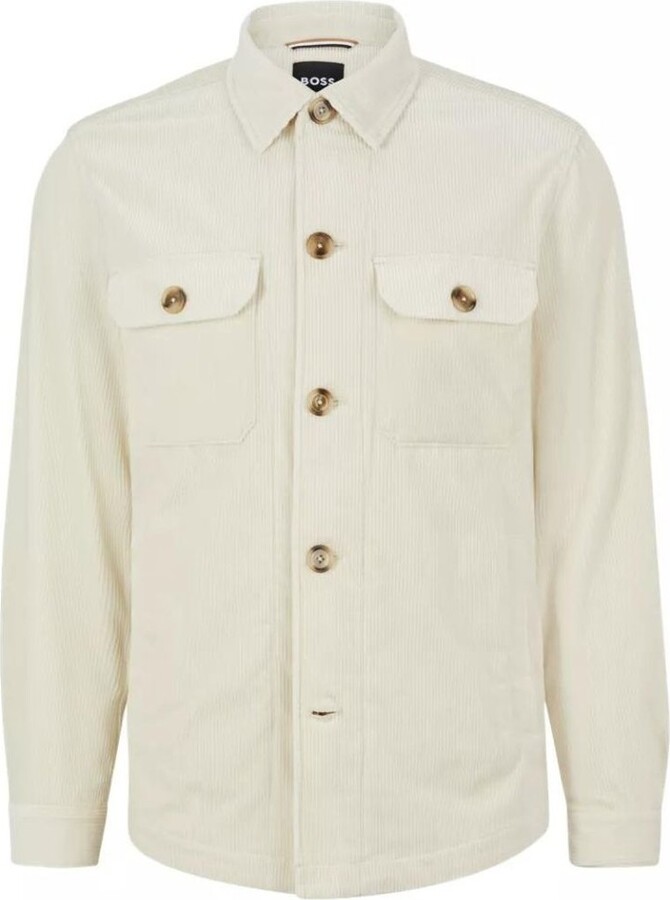 HUGO BOSS C-Carper Relaxed Fit Corduroy Overshirt - ShopStyle Jackets