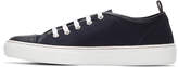 Thumbnail for your product : Moncler Gamme Bleu Navy Canvas Sneakers
