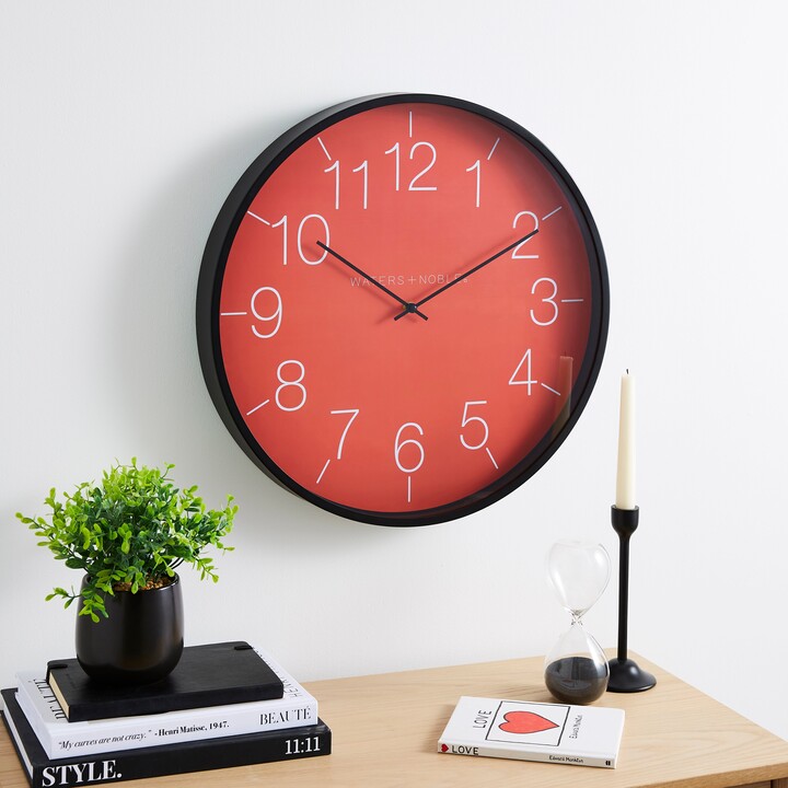 Dunelm Modern Wall Clock 48cm Tigerlily ShopStyle