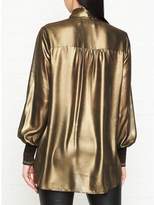 Thumbnail for your product : By Malene Birger Charani Pussybow Shirt - Gold