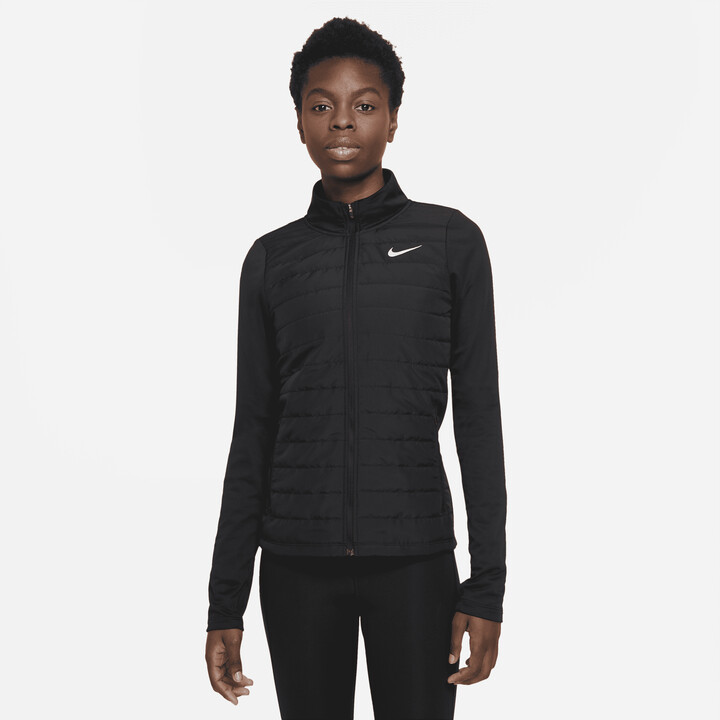 Nike Women's ThermaFIT Essential Filled Running Jacket in Black