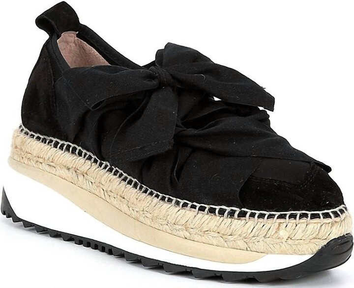 Free People Women's Chapmin Espadrille Sneaker In Black