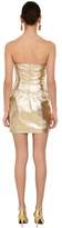 Thumbnail for your product : Moschino CRYSTAL DROP LAMINATED LEATHER DRESS
