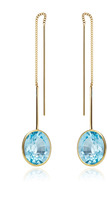 Thumbnail for your product : Janis Savitt Thread Blue Topaz Earrings