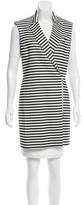 Thumbnail for your product : Veronica Beard Striped Zip-Up Vest