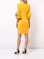 Thumbnail for your product : Black Halo pleated sleeve fitted dress