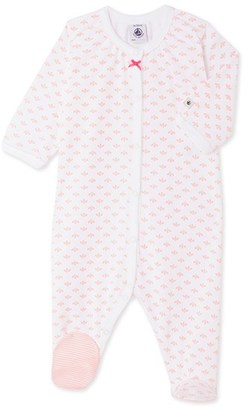 Petit Bateau Baby girls print sleepsuit