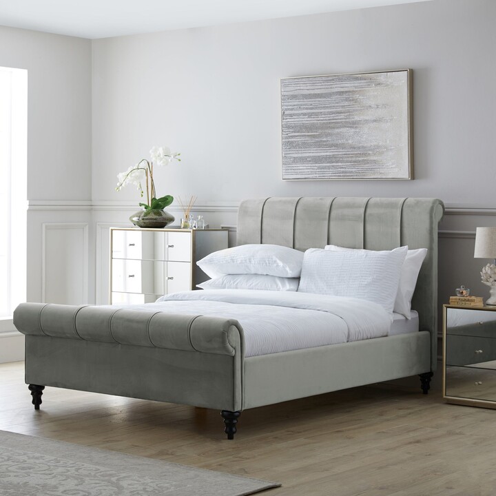 Dunelm Classic Grey Pleated Bed Grey ShopStyle