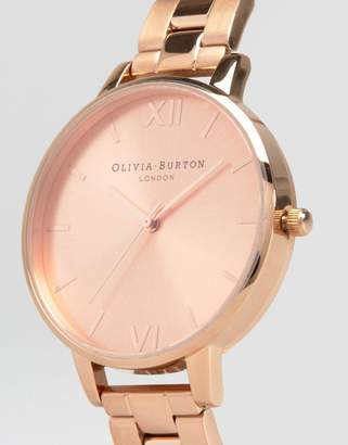 Olivia Burton Big Dial Rose Gold Bracelet Watch