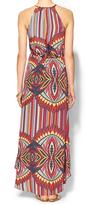 Thumbnail for your product : Collective Concepts Floral Maxi Side Tie Dress