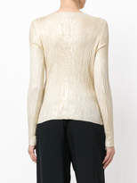 Thumbnail for your product : Avant Toi fitted embroidered top