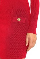 Thumbnail for your product : Balmain Cutout Rib-Knit Mini Dress