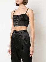 Thumbnail for your product : Fleur Du Mal Bustier Cropped Top