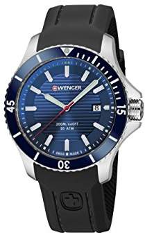 Wenger Men's Seaforce Stainless-Steel Swiss-Quartz Watch with Silicone Strap