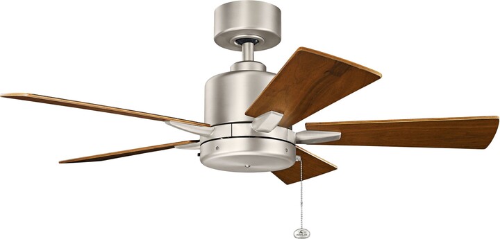 42" Kichler Bowen Brushed Nickel Ceiling Fan with Pull Chain