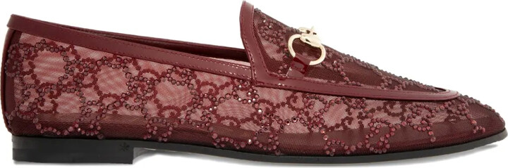 Gucci Crystal-Embellished Horsebit Loafers