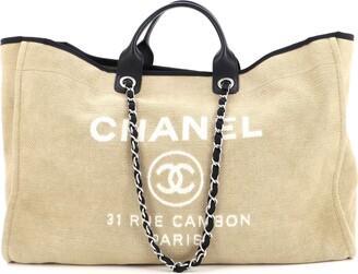 Chanel Deauville Tote XL Bag at 1stDibs