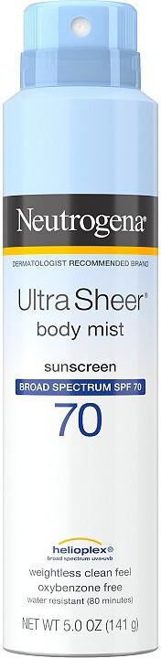 Ultra Sheer Body Mist Sunscreen Spray SPF
